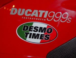Desmo Times Decal on a 999s
